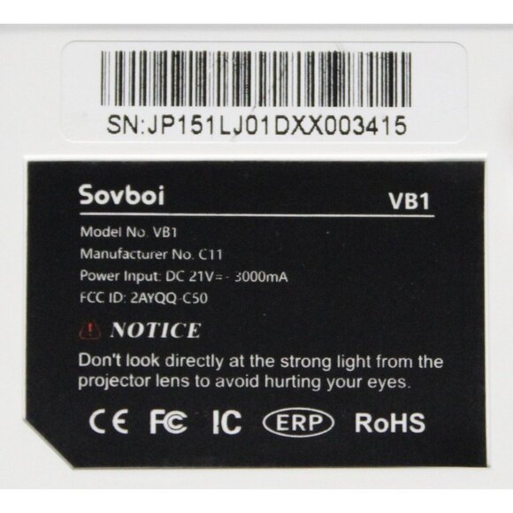 Sovboi 720P Mini Video Projector Wireless Screen Mirroring Portable TV Stick - Picture 8 of 14